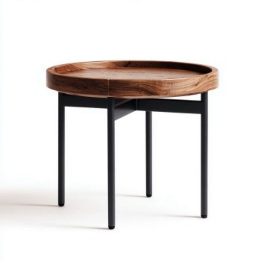 Bijzettafel van hout voor de woonkamer - 60 x 60 x 45