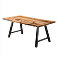 Eettafel van natuurlijk hout voor de keuken of eetkamer - 160 x 80 x 75