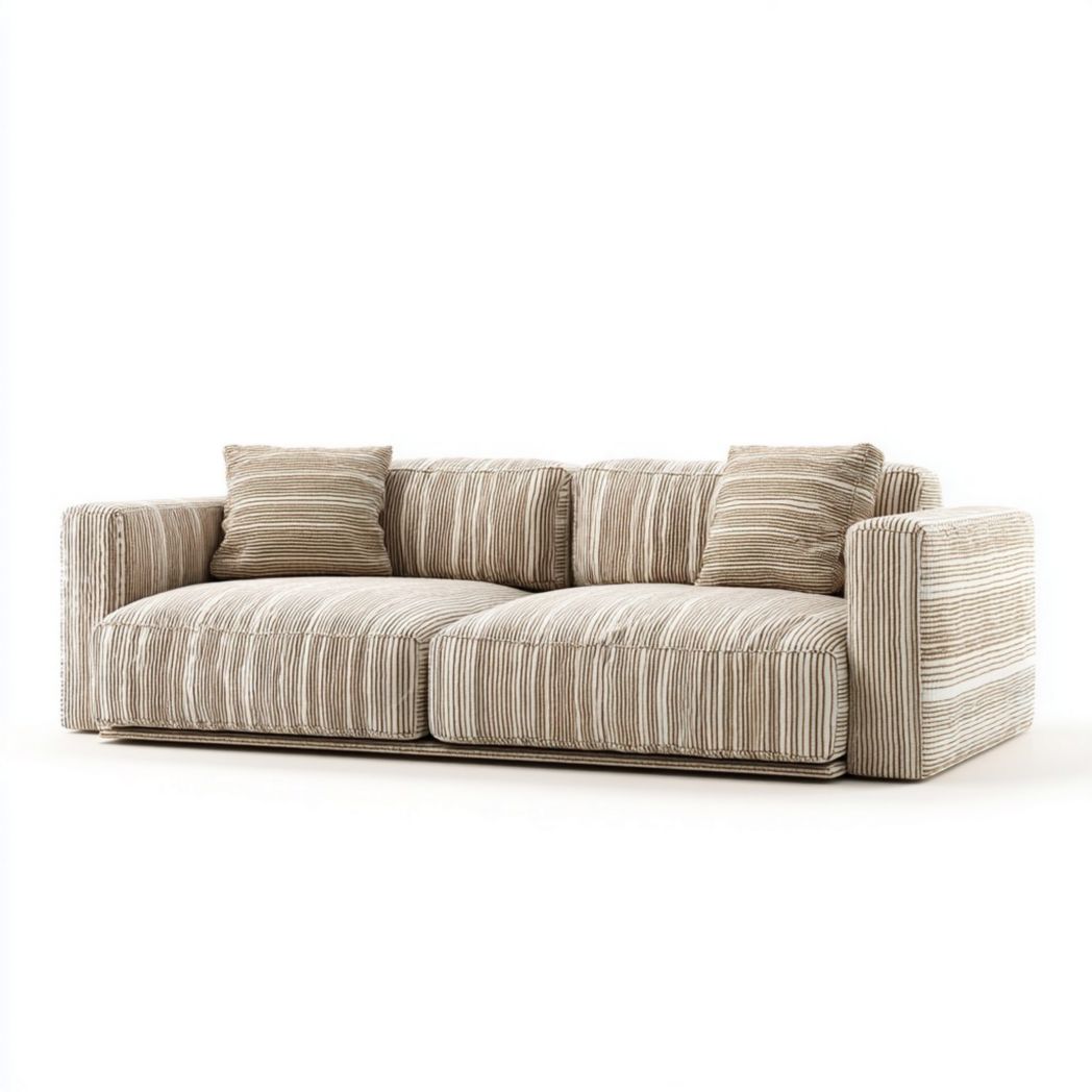 Bank van geweven stof voor de woonkamer - 200 x 90 x 80
