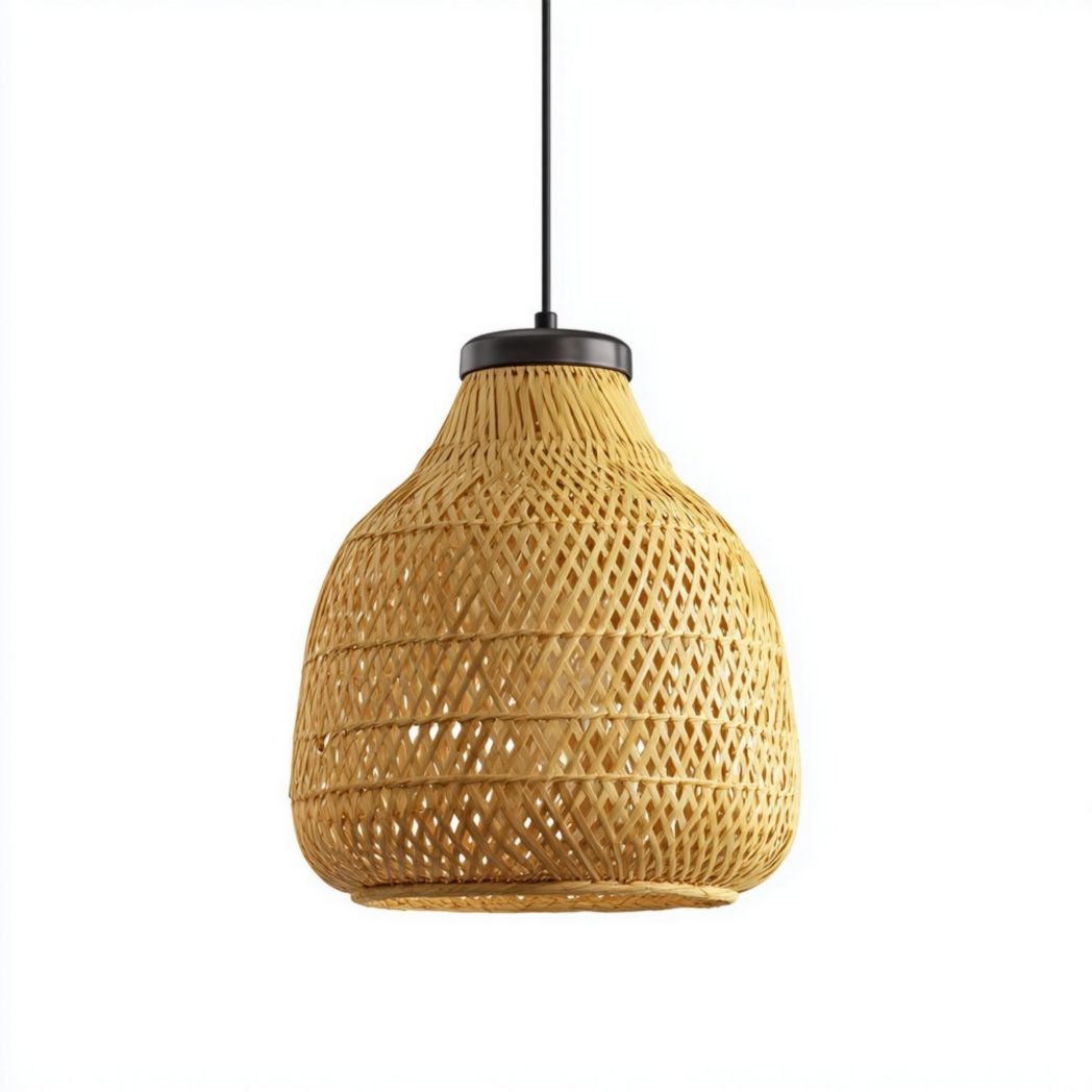 Hanglamp van rotan voor in de eetkamer - 40 x 40 x 30